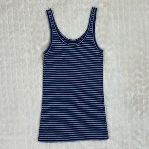 EUC- Loft Tank Top- Womens Size X-Small- Navy and White